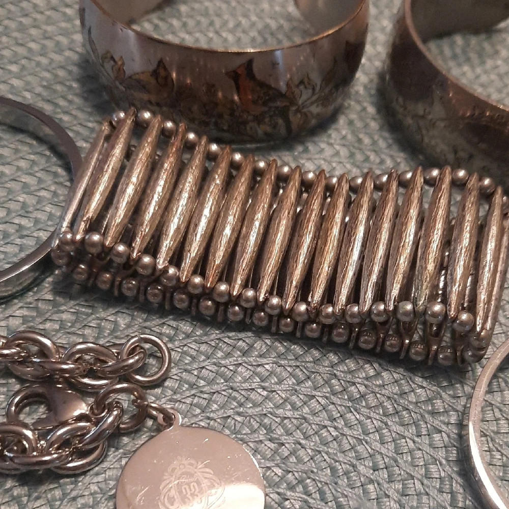 Silvertone Bracelets - Picture 8 of 10